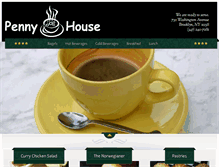 Tablet Screenshot of pennyhousecafe.com